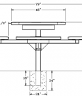 Regal Square Pedestal Table - Image 2