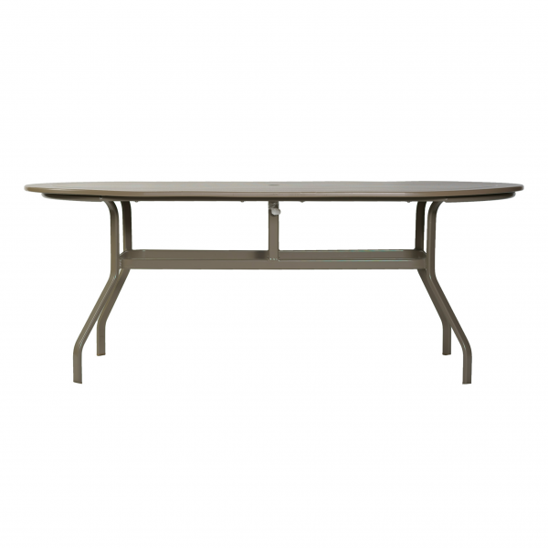 Marine Grade Polymer 30" x 60" Oval Dining Table W/ Aluminum Base ...