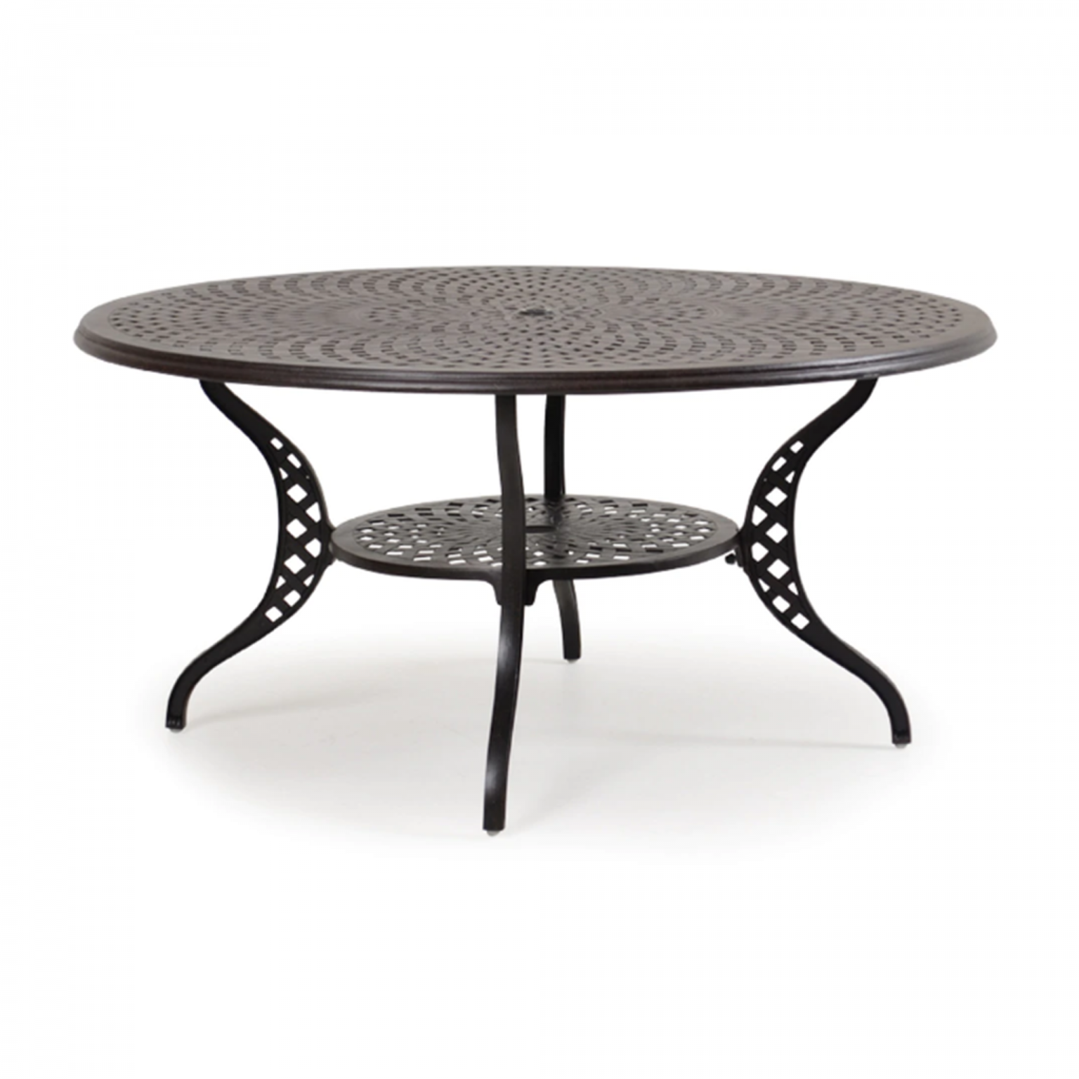 Ormond 60" Round Dining Table with Umbrella Hole Sunbrite Outdoor