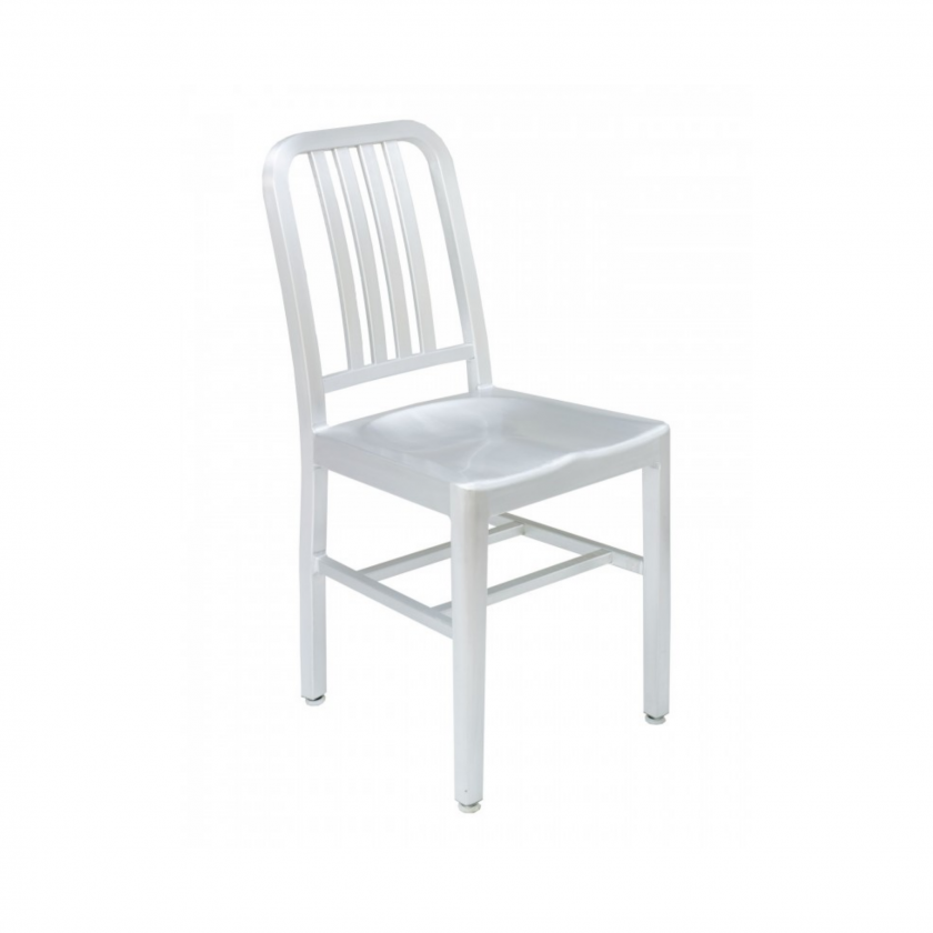 NAV-01S Brushed Aluminum Side Chair