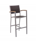 BAL-5625 Wicker Aluminum Bar Stool