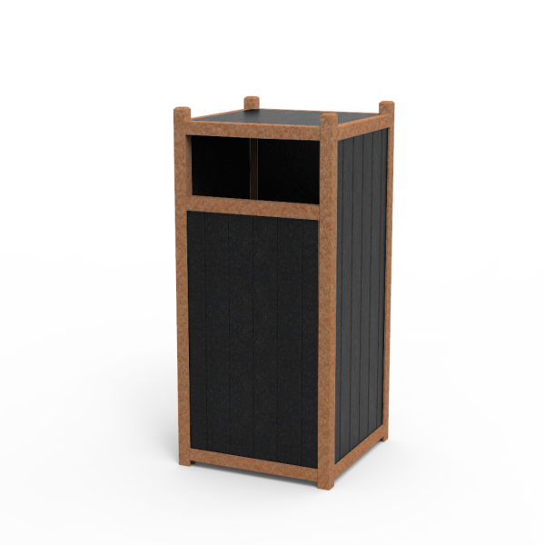 Traditions Series Front Load Waste/Recycling Receptacle Sunbrite