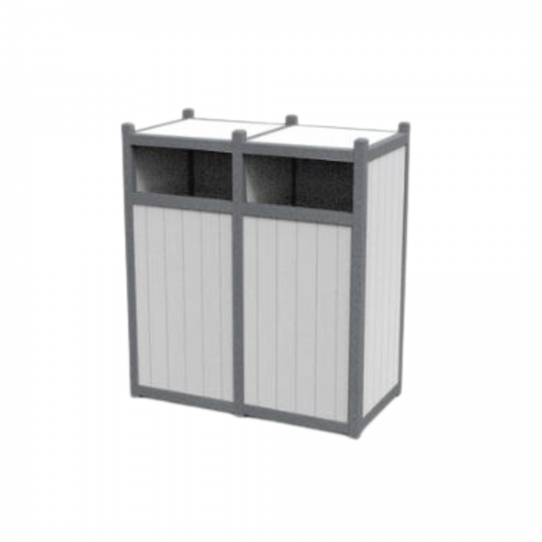 Traditions Series Front Load Waste/Recycling Receptacle Sunbrite
