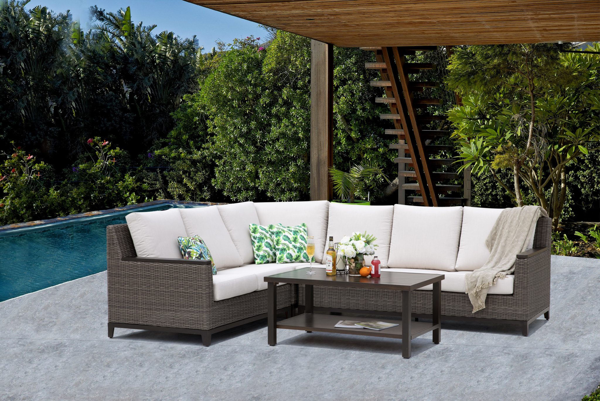 Beaufort 4Piece Sofa Set Sunbrite Outdoor Furniture