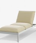 Danish Padded Chaise Lounge