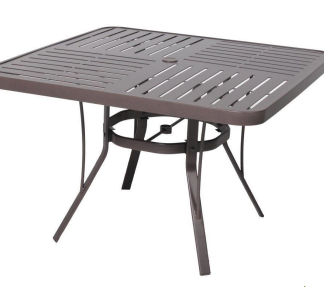 3636SLPA 30" Square Aluminum Dining Table